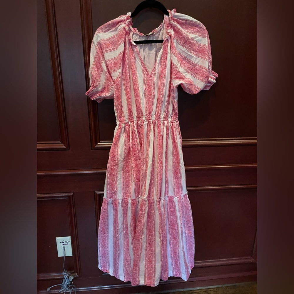 Pink and white Millie dress